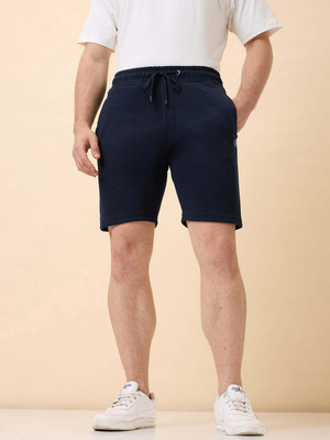 Status Quo Solid Men Blue Regular Shorts
