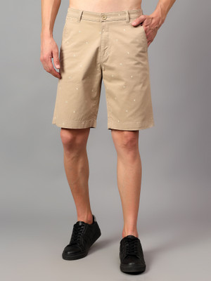 CANTABIL Printed Men Beige Bermuda Shorts