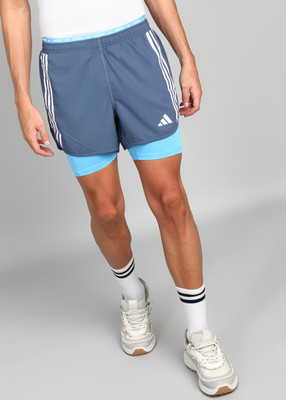 ADIDAS Solid Men Blue Running Shorts