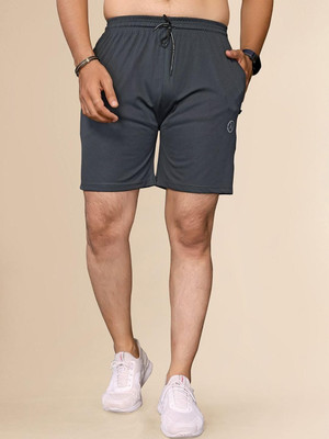 Moda Rapido Self Design Men Grey Sports Shorts