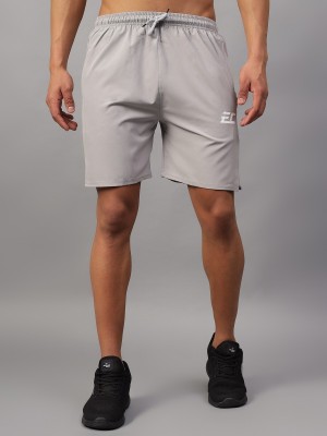 Frencho Solid Men Grey Regular Shorts, Beach Shorts, Basic Shorts