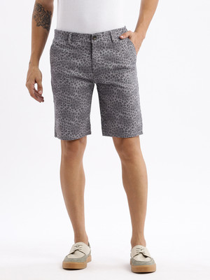 SHOWOFFFF Printed Men Grey Regular Shorts