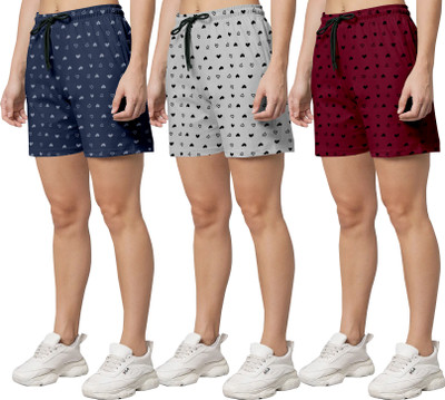 RIOCREATION Printed Women Multicolor Regular Shorts