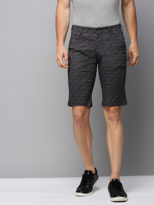 SHOWOFFFF Printed Men Grey Regular Shorts