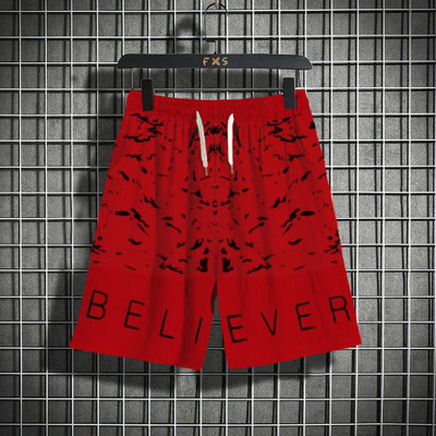 Try This Printed Men Red, Black Regular Shorts