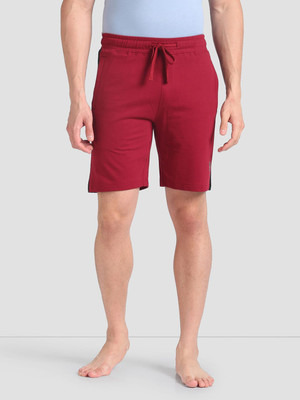 U.S. POLO ASSN. Solid Men Red Regular Shorts