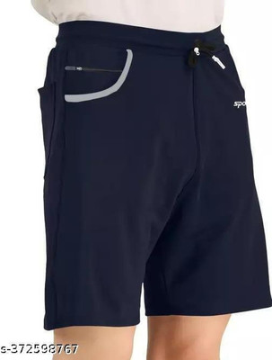 LAADLI Solid Men Black Basic Shorts