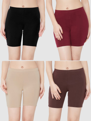 Lux Parker Solid Women Multicolor Cycling Shorts