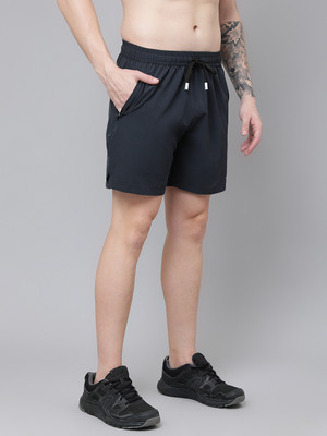 DPassion Solid Men Grey Regular Shorts