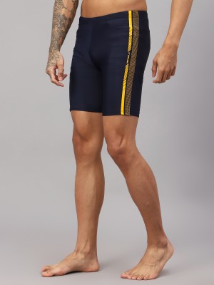 VECTOR X Printed Men Dark Blue Compression Shorts