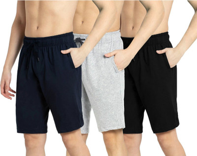 Kartblack Solid Men Multicolor Basic Shorts