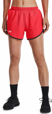 UNDER ARMOUR Solid Women Red Regular Shorts