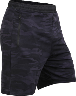 Kyk Self Design Men Blue Compression Shorts