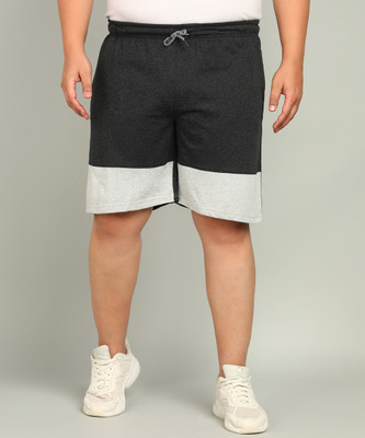 METRONAUT PLUS Solid Men Black Regular Shorts