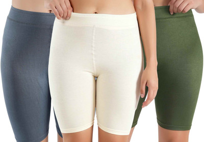 Florafit Solid Women Multicolor Cycling Shorts