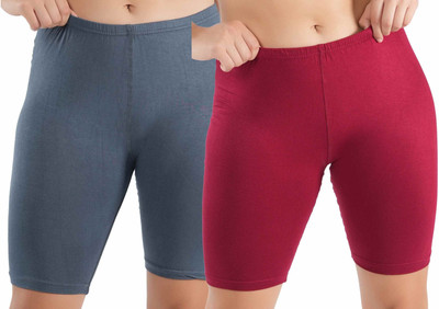 Shapyfit Solid Women Multicolor Cycling Shorts