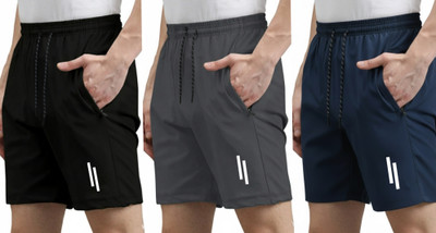 FARSH Solid Men Multicolor Regular Shorts