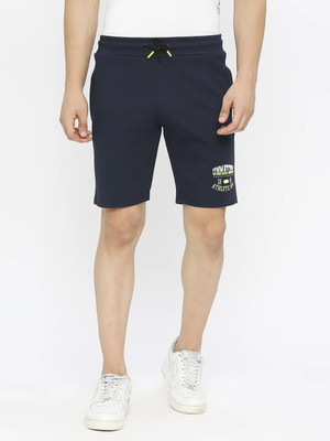 Spykar Solid Men Blue Basic Shorts