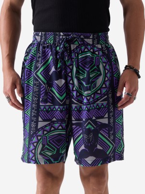 The Souled Store Printed Men Multicolor Regular Shorts