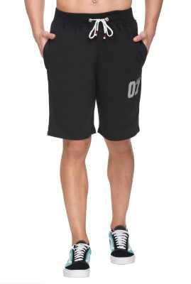 Basis Printed Men Black Sports Shorts