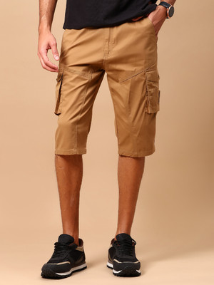 V-MART Solid Men Brown Regular Shorts