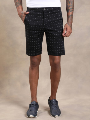 TURTLE Printed Men Black Casual Shorts