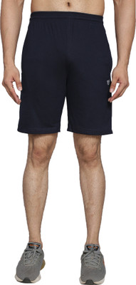 Tf Tex-fro Solid Men Dark Blue Regular Shorts