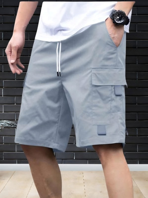AAKAARA CREATION Solid Men Reversible Black Casual Shorts