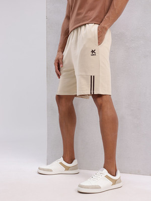 HRX by Hrithik Roshan Solid Men Beige Regular Shorts