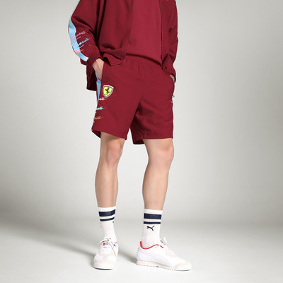 PUMA Solid Men Red Casual Shorts