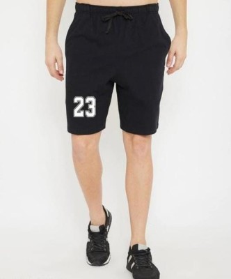 DESI NIT Solid Men Black Basic Shorts