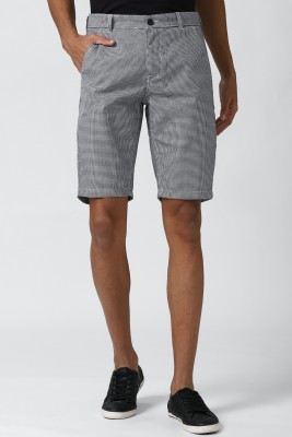 PETER ENGLAND Printed Men Grey Regular Shorts