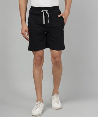 KILLER Solid Men Black Regular Shorts
