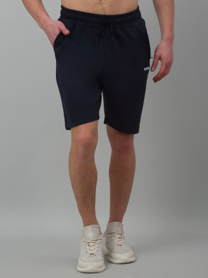 CANTABIL Solid Men Dark Blue Bermuda Shorts