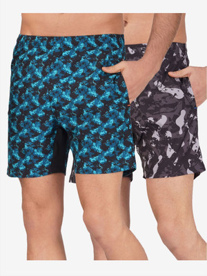 Kyk Printed Men Light Blue, Brown Board/Swim Shorts