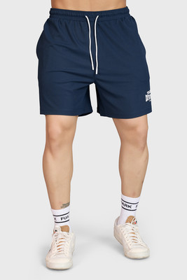 FuaarK Solid Men Dark Blue Gym Shorts