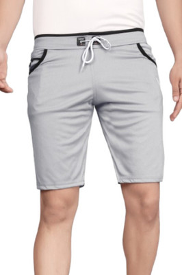 DARSHAN CREATION Solid Men Grey Casual Shorts