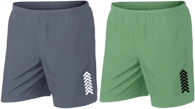 MAANU Printed Men Blue, Green Sports Shorts