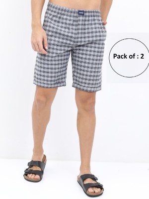 HIGHLANDER Checkered Men Multicolor Casual Shorts