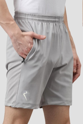 RootBook Solid Men Grey Running Shorts