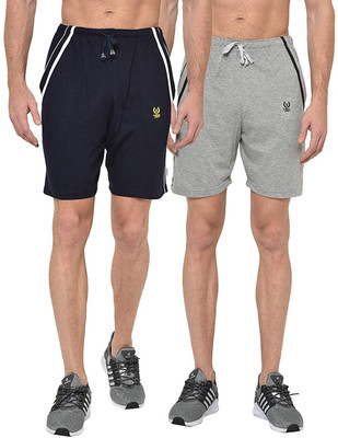 Kolva Solid Men Multicolor Regular Shorts