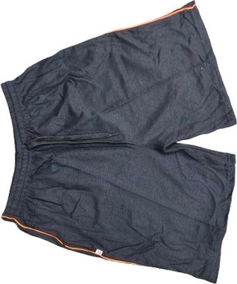 MSKcreations Solid, Self Design Men Black Sports Shorts, Gym Shorts, Casual Shorts