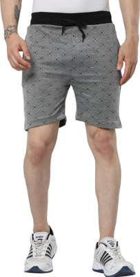 SURYA MAX Printed Men Grey Casual Shorts