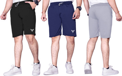 PTELRA Printed Men Multicolor Basic Shorts