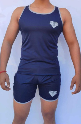 AKE Printed Men Reversible Blue Regular Shorts