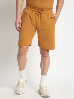 Bene Kleed Solid Men Brown Casual Shorts