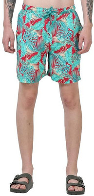 manoj kumar Printed Men Multicolor Basic Shorts