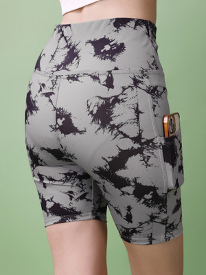 Kashikey creation Printed Women Reversible Multicolor High Waist Shorts