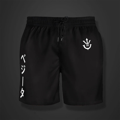 Weeboholic Printed Men Black Regular Shorts
