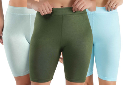 Florafit Solid Women Multicolor Cycling Shorts